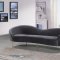 Ritz Sofa 659 in Grey Velvet Fabric by Meridian w/Options