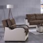 Bennett Best Brown Sofa Bed in Fabric by Istikbal w/Options