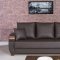 Euro Moda Sofa Bed in Brown Leatherette by Casamode w/Options