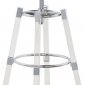 Venus Bar Stool 914 Set of 2 in Grey Faux Leather by Meridian