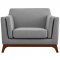 Chance Sofa in Light Gray Fabric by Modway w/Options