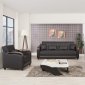 Divamax Sofa Bed in Black Leatherette by Casamode w/Options