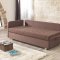 Day & Night Sofa Bed in Brown Fabric by Casamode w/Options