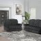 Grace Power Motion Sofa in Black Velvet by Global w/Options