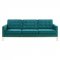 Loft Sofa in Teal Velvet Fabric by Modway w/Options