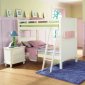 Pottery B875W Bunk Bed by Homelegance in White w/Options