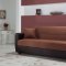 Power Rainbow Brown Sofa Bed & Loveseat Set in Fabric Istikbal