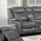 Conrad Power Motion Sofa 650354P in Grey Leatherette by Coaster