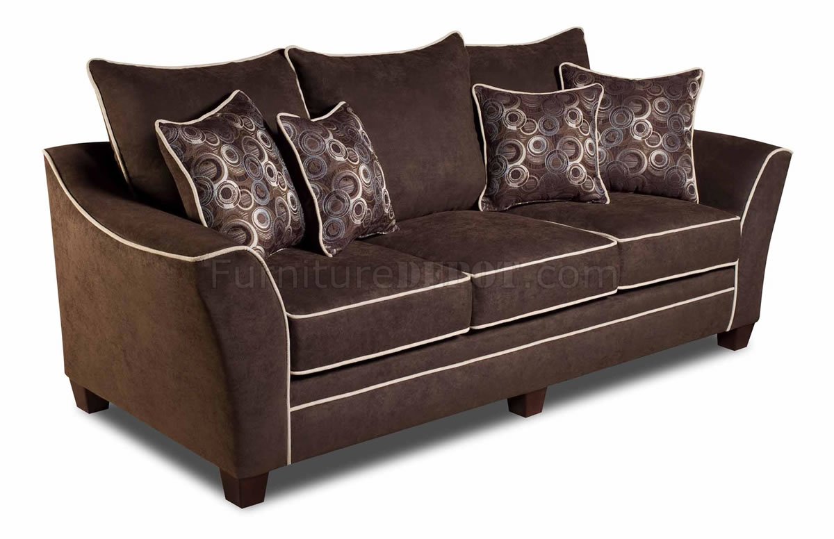 Java Fabric Modern Sofa & Loveseat Set W/White Lines & Options