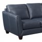 Anthony Sectional Sofa Chaise in Blue Leather Match