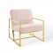 Inspire Accent Chair in Pink Velvet by Modway