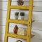 Etagere Cabinet 801649 in Rustic Yellow by Coaster