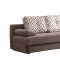 98 Sofa Bed Convertible in Dark Brown Fabric by ESF