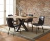 Hosmer Pine Wood Table w/Black Metal Base 70420 by Acme