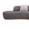 Moon Sectional Sofa in Dark Gray Fabric by J&M w/Optional Chair