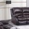 Kelly Reclining Sofa in Dark Brown Leather w/Optional Items