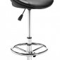 Black or White Set of 2 Barstools w/Crome Swivel Base