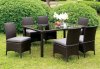 Comidore Patio 7Pc Dining Set CM-OT1824 in Gray Fabric