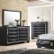 B140 Bedroom Set 5Pc in Black by FDF