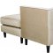 Taylor Sectional Sofa 643 in Beige Velvet Fabric by Meridian