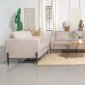 Tilly Sofa & Loveseat Set 509901 in Oatmeal Fabric by Coaster