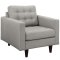 Empress Sofa in Light Gray Fabric by Modway w/Options