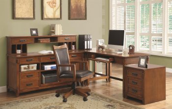 Maclay 801201 Home Office Desk 3Pc Set by Coaster w/Options [CROD-801201 Maclay]