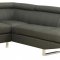 501221 Piper Sectional Sofa in Grey Linen Like Fabric by Coaster