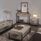 Richmond Coffee Table in Natural Paulownia - Whiteline w/Options