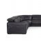 Thelma Motion Sectional Sofa in Black Full Leather by VIG