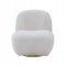 Yedaid Accent Chair AC00231 in White Teddy Sherpa by Acme