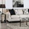 Phoibe Sofa SM3078 in Ivory Chenille Fabric w/Options