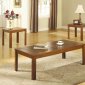 Brown Finish Modern Elegant 3Pc Coffee Table Set