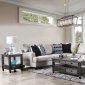 Walter Sectional Sofa SM5210 in Light Gray Fabric w/Options