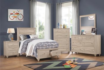 Wenham 4Pc Youth Bedroom Set 205460 in Natural Oak by Coaster [CRKB-205460-Wenham]