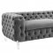 Celine Sofa TOV-S76 in Grey Velvet Fabric by TOV Furniture