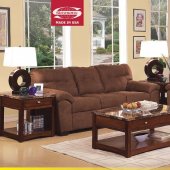 50380 Aislin Sofa in Espresso Microfiber Fabric w/Options by Acm