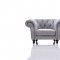 Alexandrina Sofa Set 3Pc in Grey Fabric by VIG