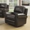 Branson Reclining Sofa Set in Espresso Leather Match