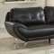 Reanna Sofa CM6414BK in Black Breathable Leatherette w/Options