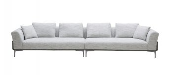 Luna Sofa in Off-White Fabric by J&M w/Options [JMSS-Luna]