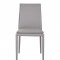 Togo Dining Chair Set of 2 in Gray Leather by J&M