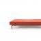 Splitback Sofa Bed in Orange w/Wood Legs by Innovation w/Options