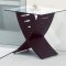 Set of Contemporary Coffee & 2 End Tables W/Merlot Finish Legs