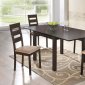 D6970DT Dining Set 5Pc in Dark Walnut w/D2443DC Chairs by Global