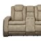 Next-Gen Durapella Power Motion Sofa 22003 in Sand by Ashley