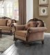 Chateau De Ville Chair 58267 in Tan Fabric by Acme w/Options