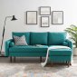 Revive Sectional Sofa in Teal Fabric by Modway