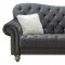 U4422 Sofa in Gray Velvet by Global w/Options