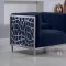 Opal Sofa 672 in Navy Velvet Fabric by Meridian w/Options